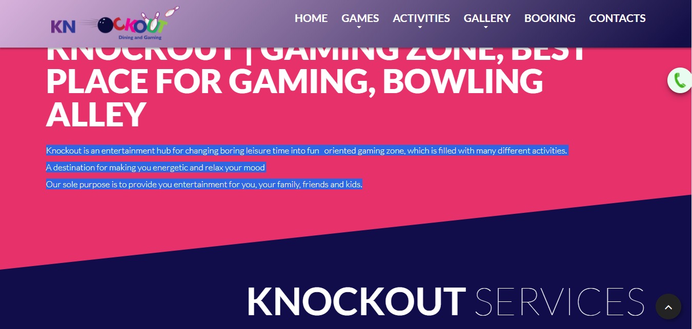 Knockout- Dining And Gaming