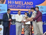 Nishant Pandey receiving FICCI Smart Policing Award 2019